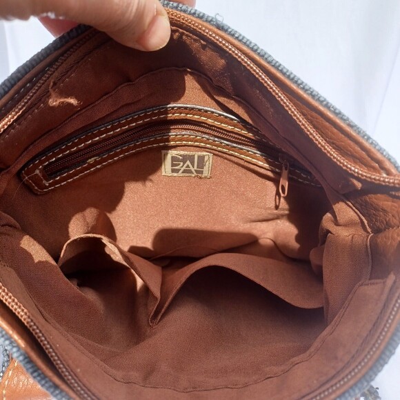 Blue Vintage 90's Style GAL purse BOHO - Picture 7 of 14